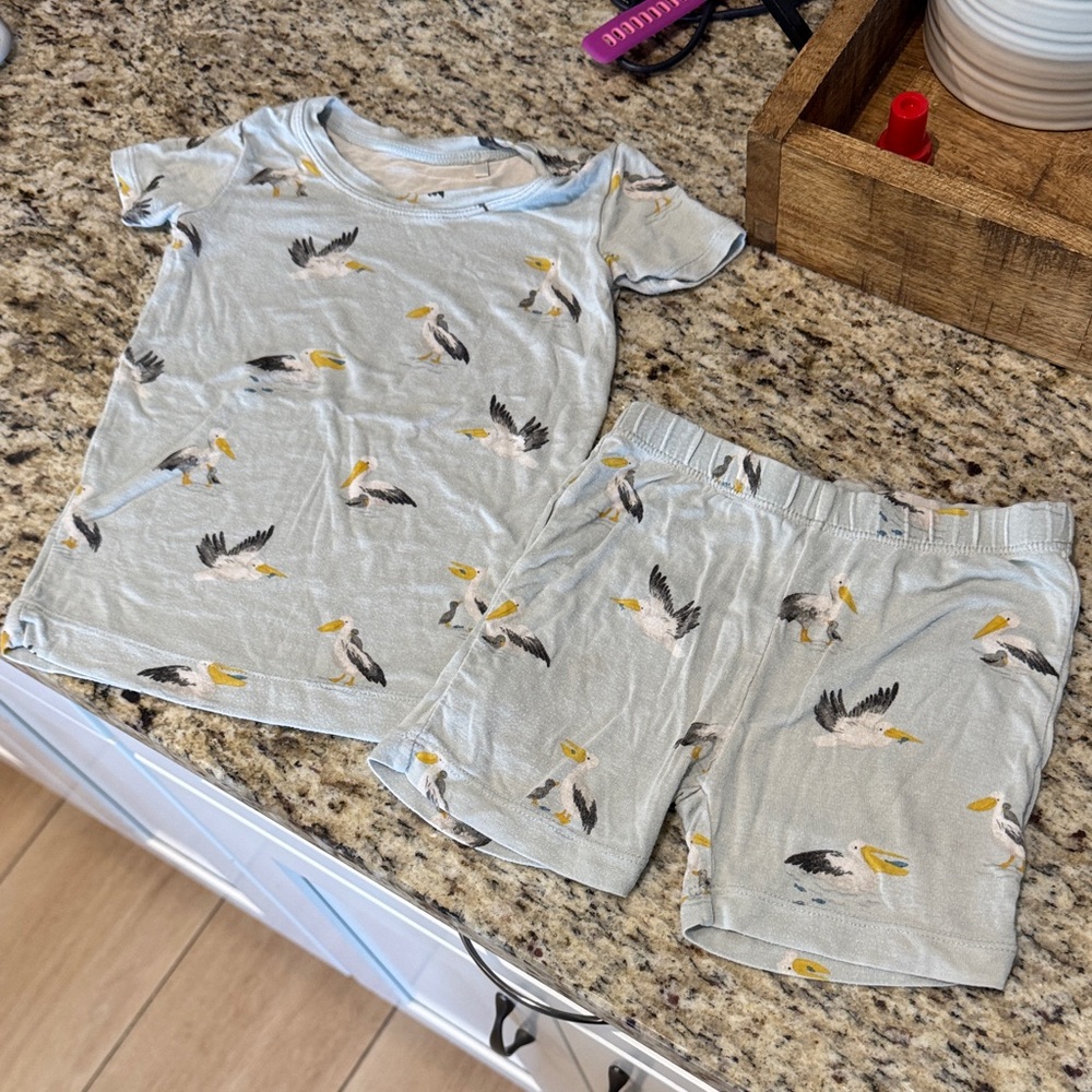Angel Dear Pelican Print Pajama Set
